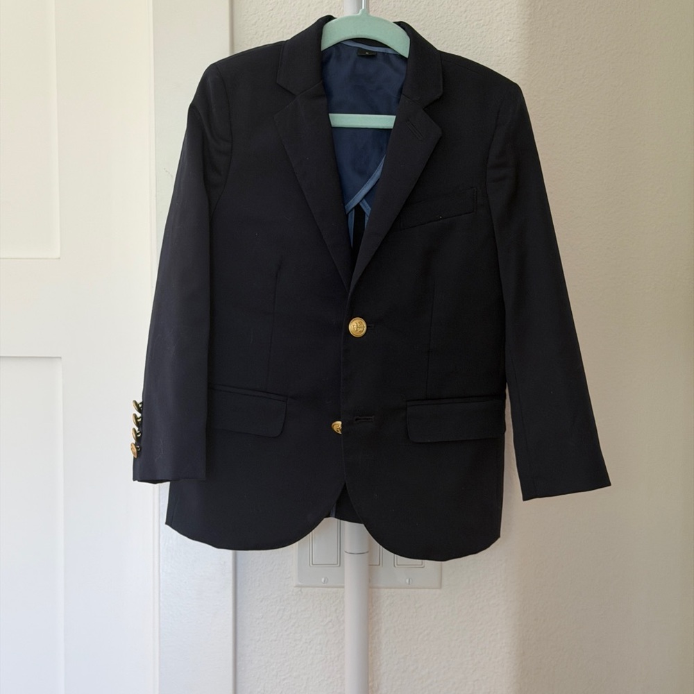 Crewcuts Navy Blazer with Gold Label Accent